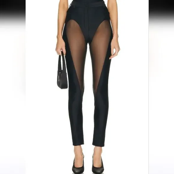 NWT Mugler Pants Leggings sz S 38 - Picture 1 of 16